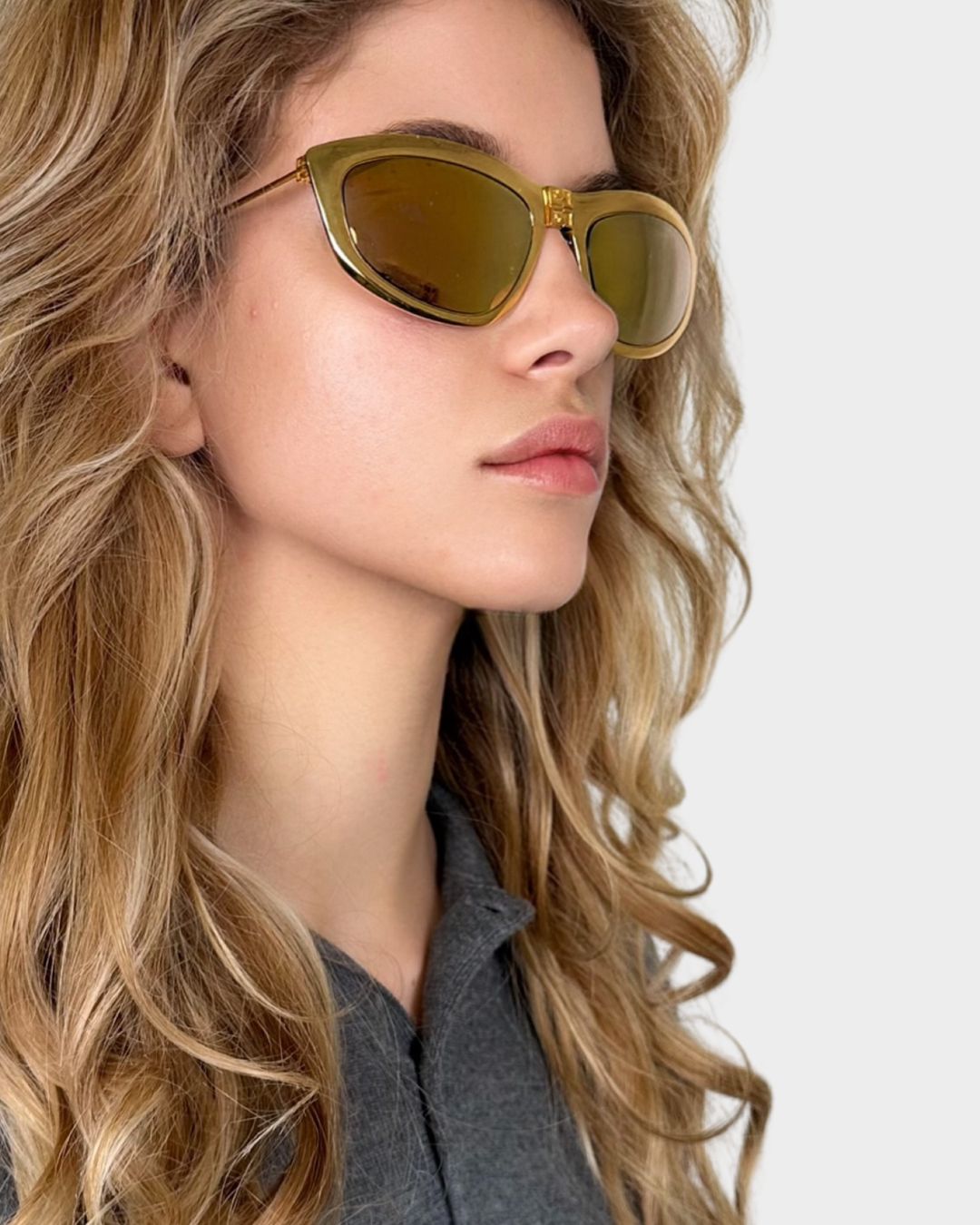 Gold Foldable Sunglasses