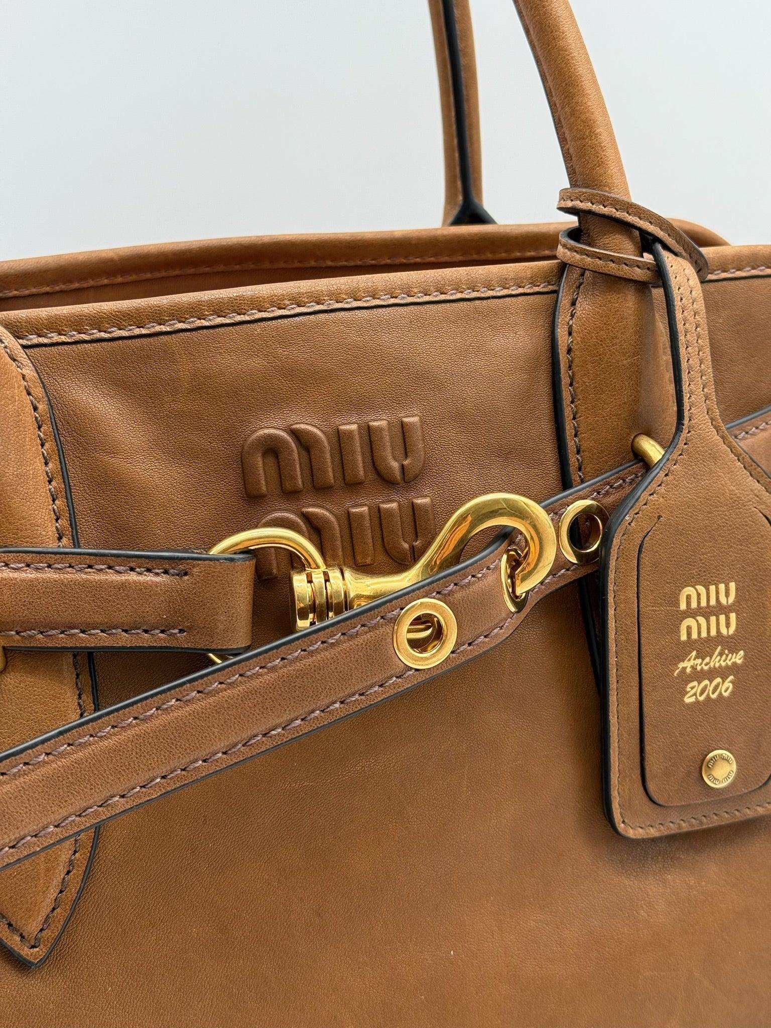 Brown Aventure Bag In Nappa