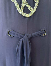 Long Dark Purple Knit Dress -  | dBlank