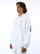 Felpa Bianca Logo Skate Hoodie - Bianco | dBlank