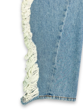 Pantaloni Ripped Wide Laser Denim -  | dBlank