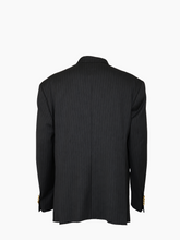 Blazer Doppiopetto Gessato Nero -  | Qlhype