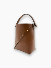 Borsa A Secchiello Rockstud In Pelle Marrone -  | dBlank
