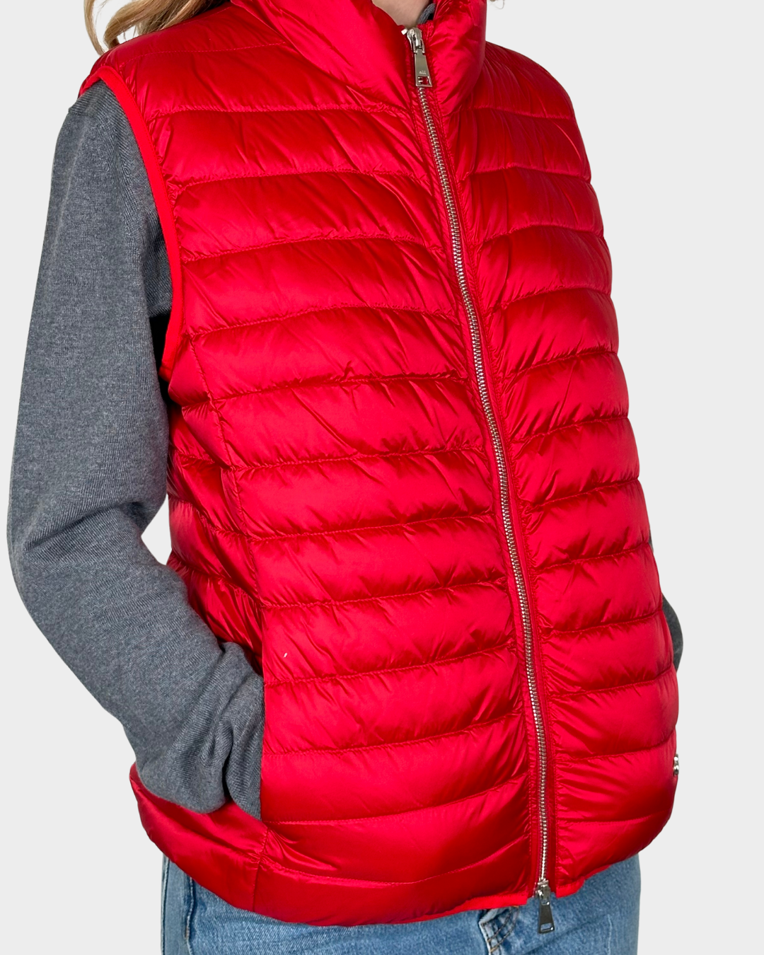 Red Lady Down Vest