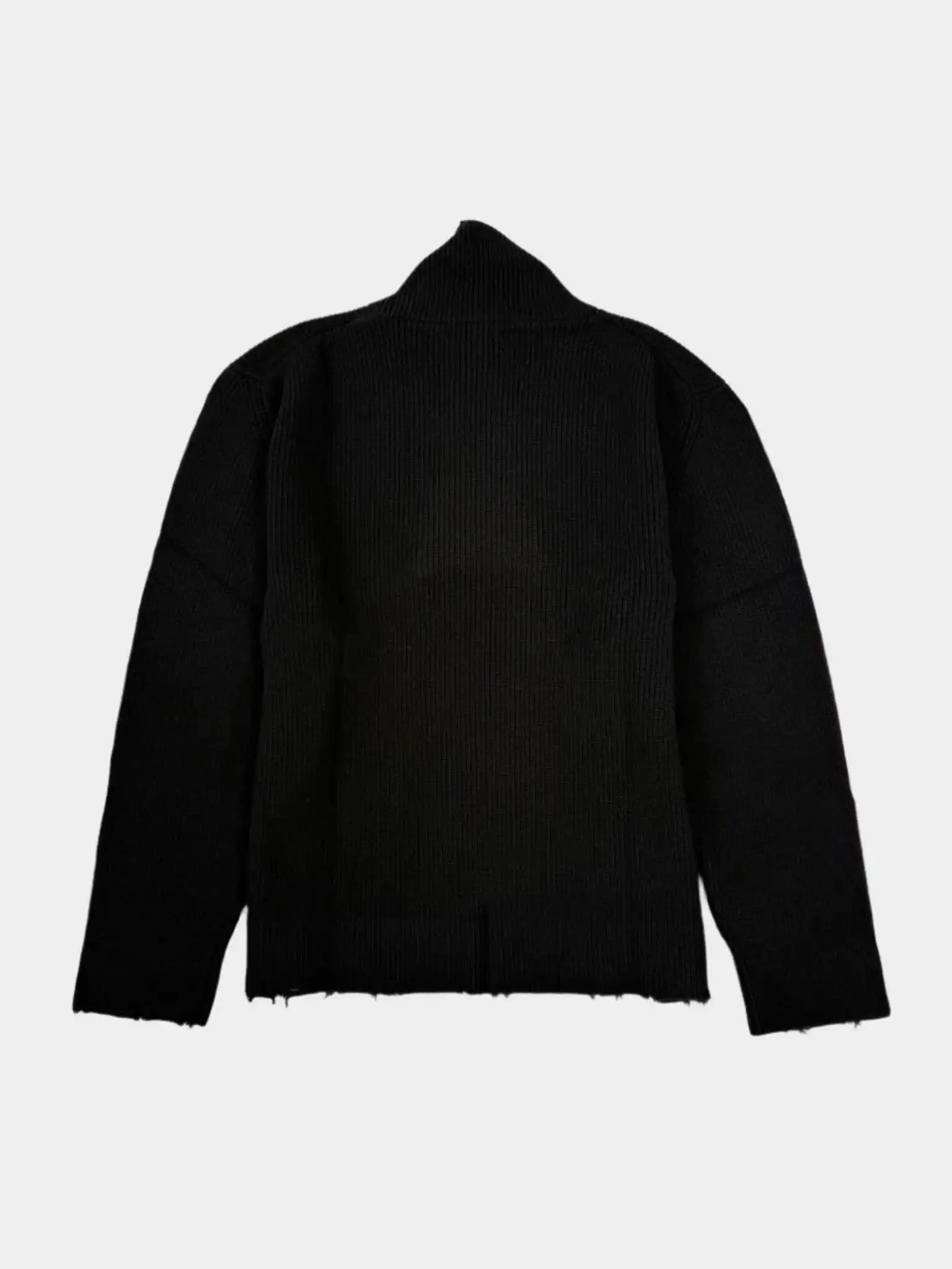 Maglione Sfrangiato Con Scollo Squadrato