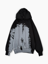 Felpa con Cappuccio Nera Brushstroke -  | dBlank