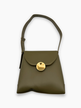 Borsa Verde Con Chiusura Dorata - Verde | Qlhype