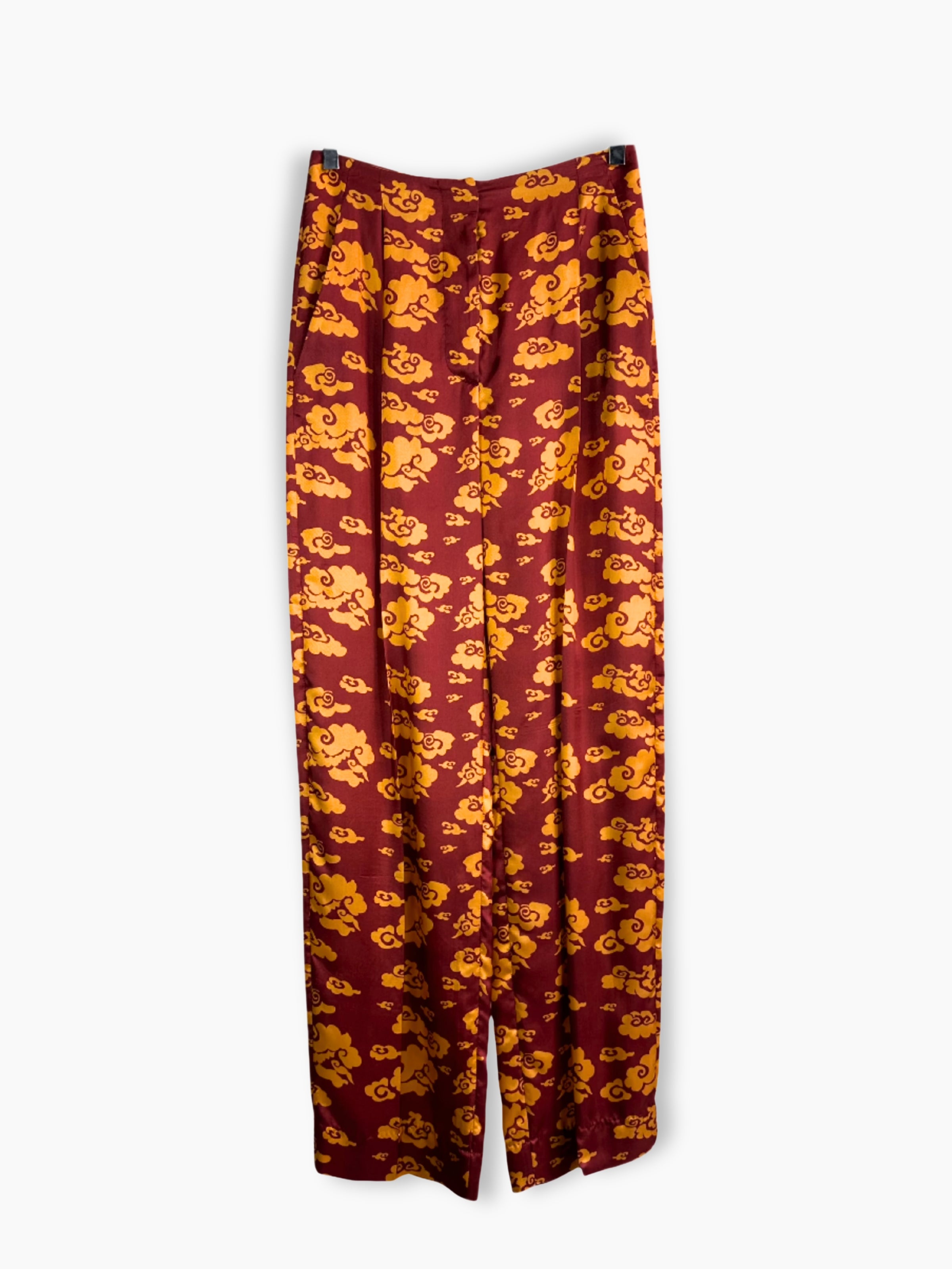 Pantaloni In Viscosa A Fantasia
