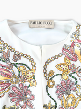 Long White Kaftan Dress With Floral Embroidery -  | dBlank