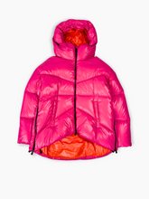 Piumino Corto Fucsia e Interno Arancione - Rosa | dBlank