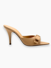 Honorine Beige Leather Stiletto Heel Sandal -  | dBlank