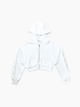 White Zip-Up Hoodie -  | dBlank