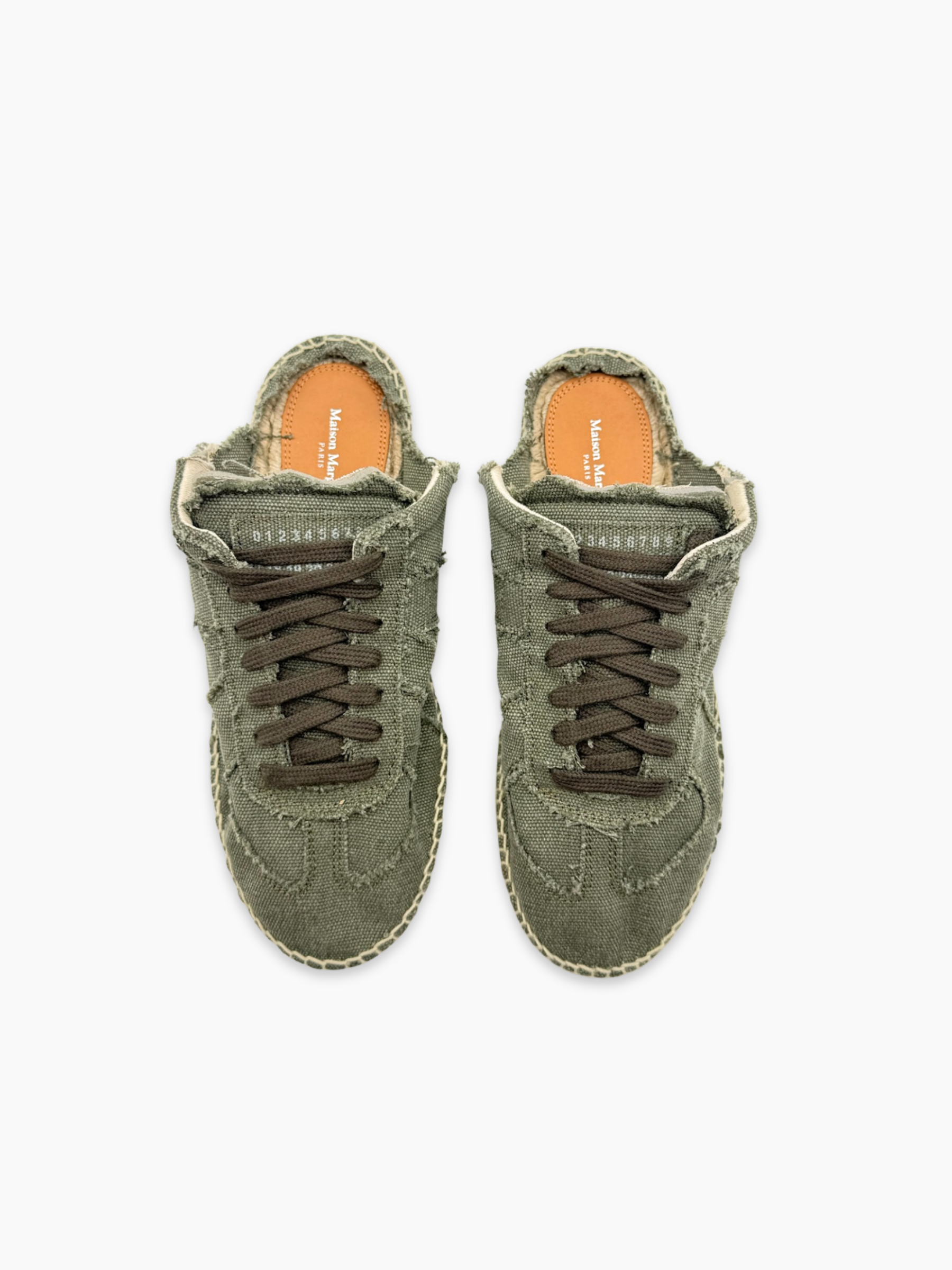 Espadrillas Sabot In Canvas Verdi