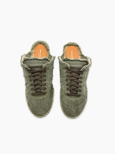 Green Canvas Sabot Espadrilles -  | dBlank