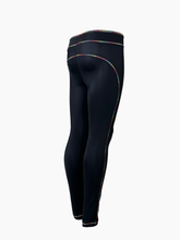 Black Leggings With Rainbow Trim -  | Qlhype