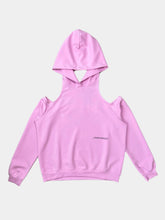 Pink Cut Out Hoodie -  | dBlank