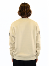 Felpa Beige Pixel Diag Skate Crewmeck - Beige | dBlank