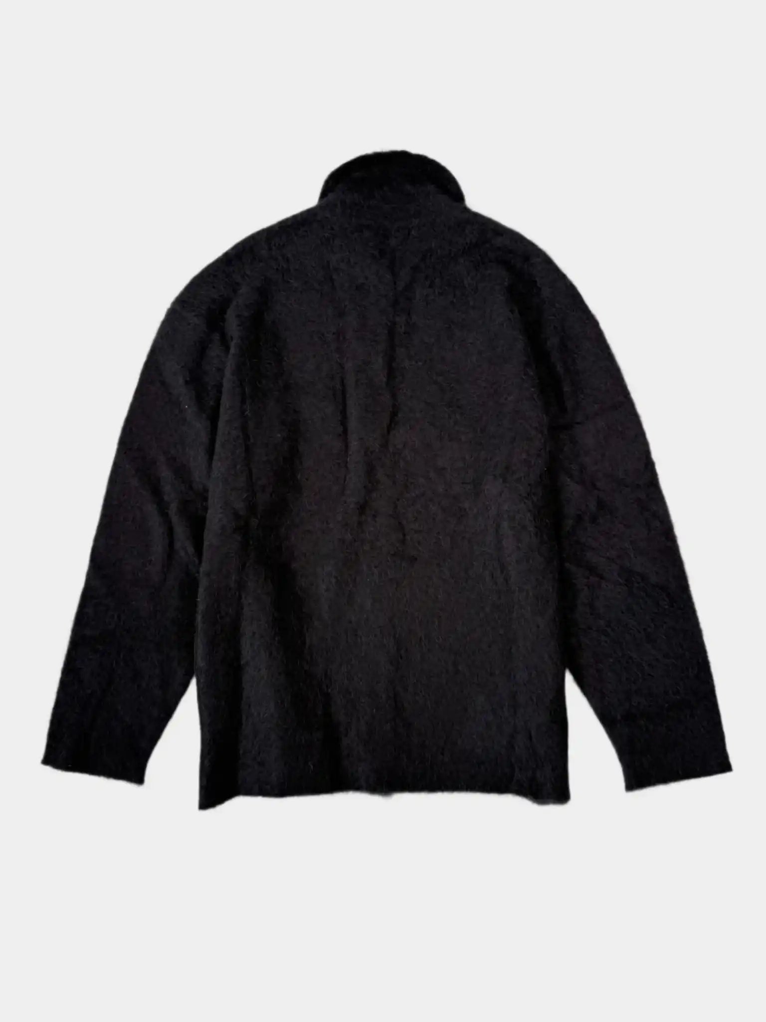 Overshirt In Maglia Con Pelo