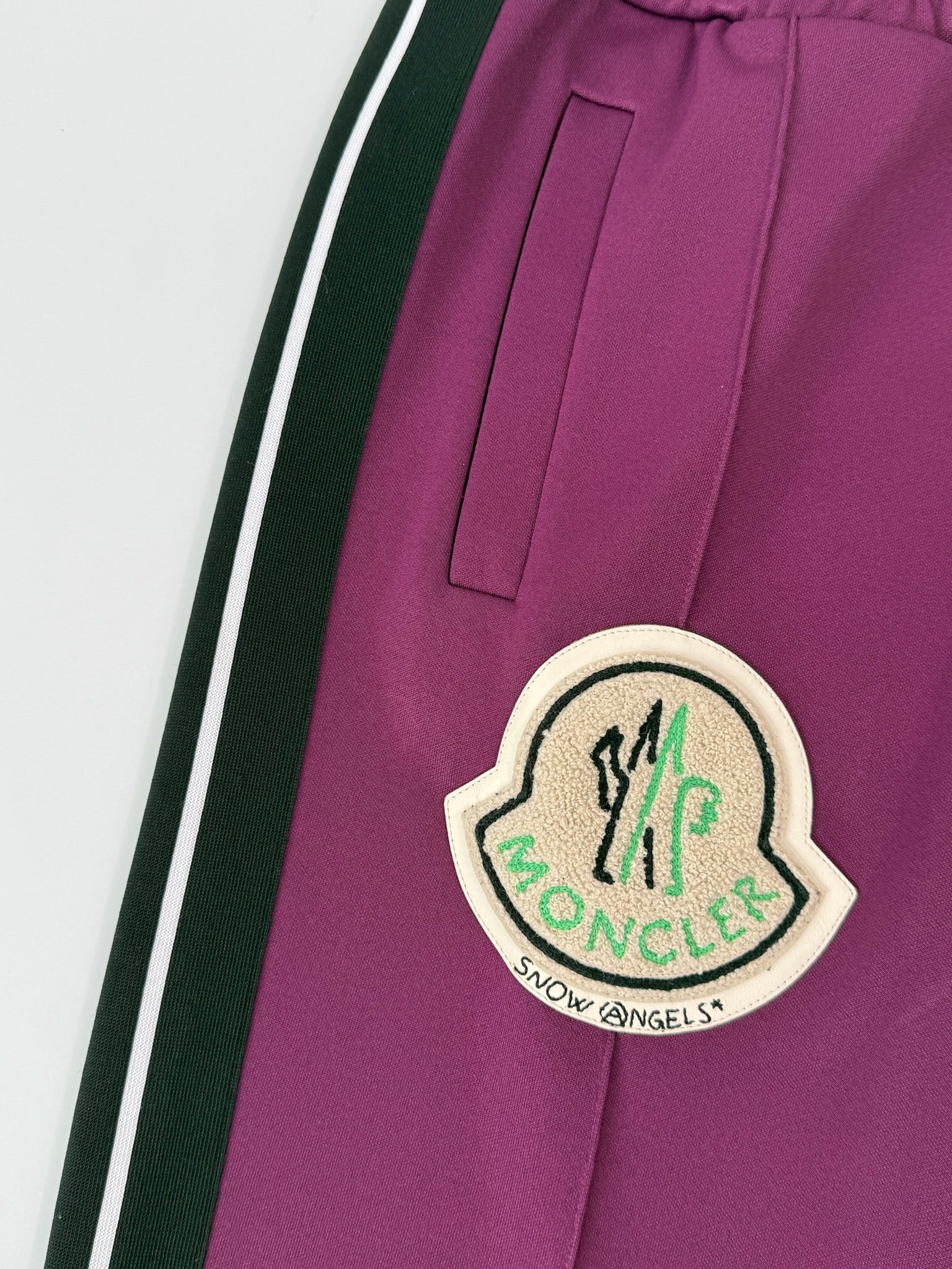 Track Pants Viola Con Pannelli Laterali 8 Moncler Palm Angels