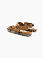 Brown Sandals With Printed Sole -  | dBlank