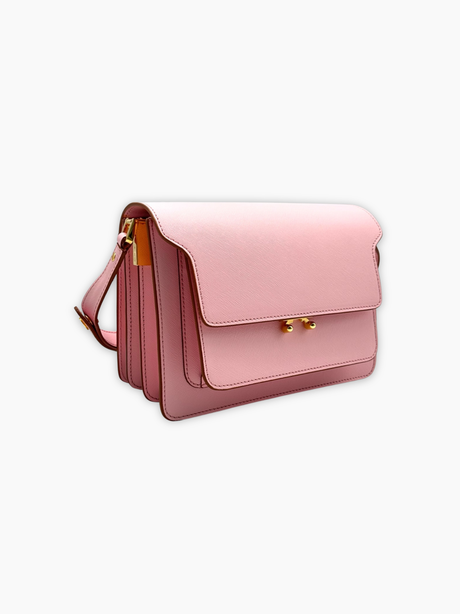 Borsa Trunk Grande In Pelle Rosa