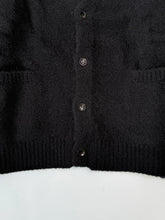 Cardigan Nero In Lana Spazzolata -  | dBlank