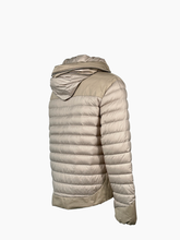 Giubbino Beige Con Cappuccio Imbottito In Piuma -  | Qlhype