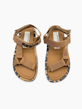 Brown Sandals With Printed Sole -  | dBlank