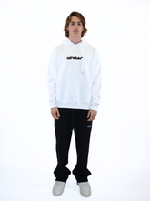 Felpa Bianca Spray Arrow Skate Hoodie - Bianco | dBlank