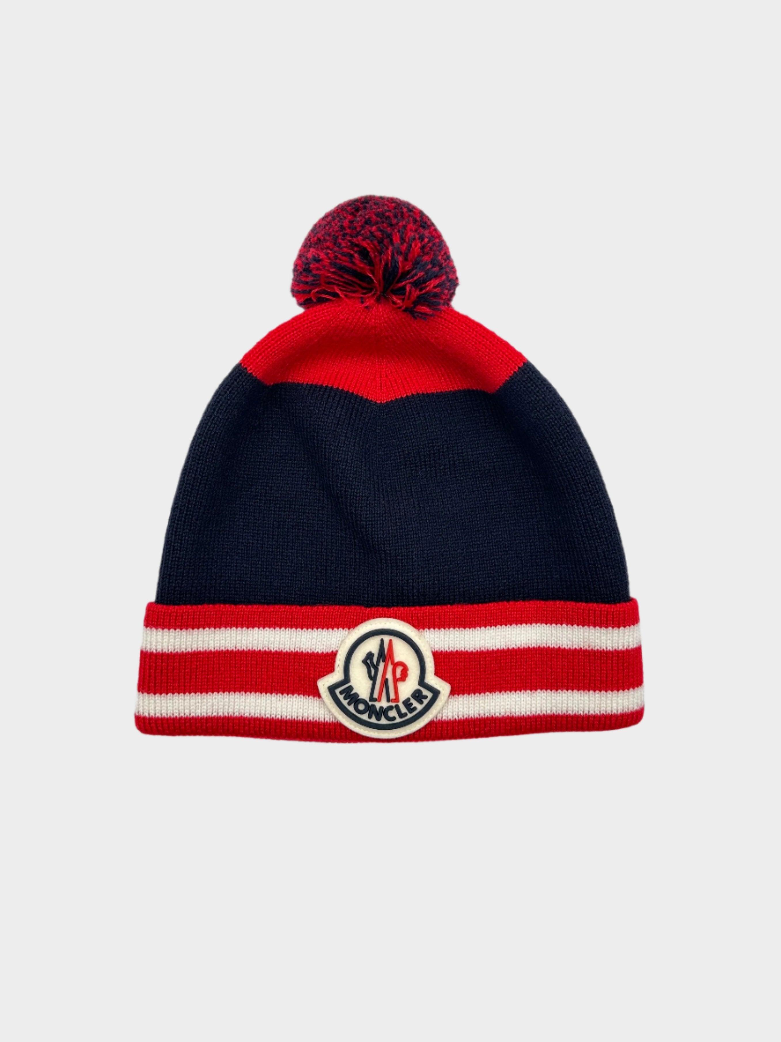 Tricolor Pom Pom Beanie