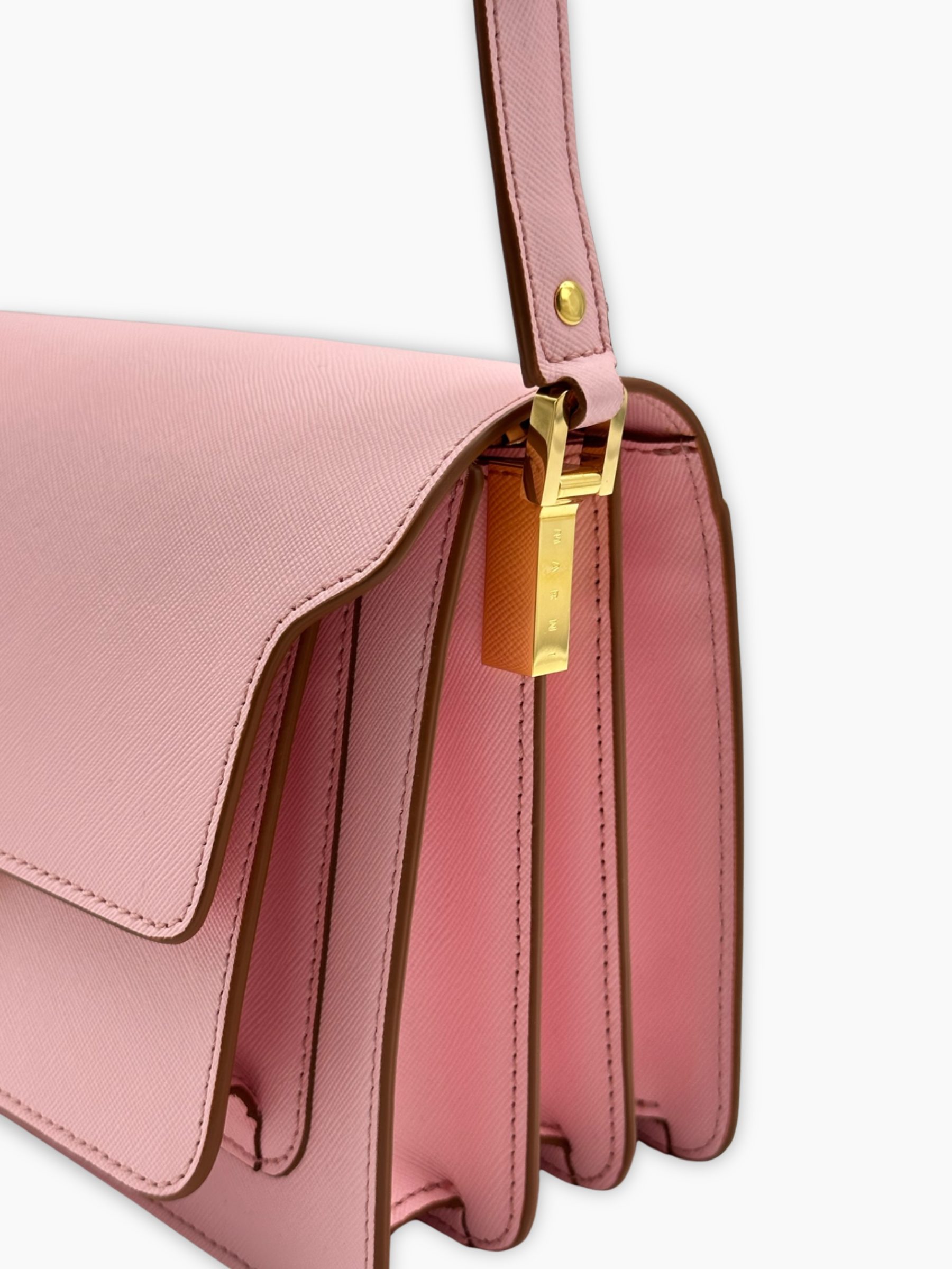 Borsa Trunk Grande In Pelle Rosa