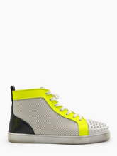 Sneakers Christian Louboutin High-Top Bianche Giallo Fluo - Bianco | Qlhype