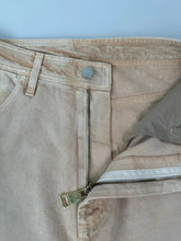 Women's Beige Denim Straight Leg Trousers -  | dBlank