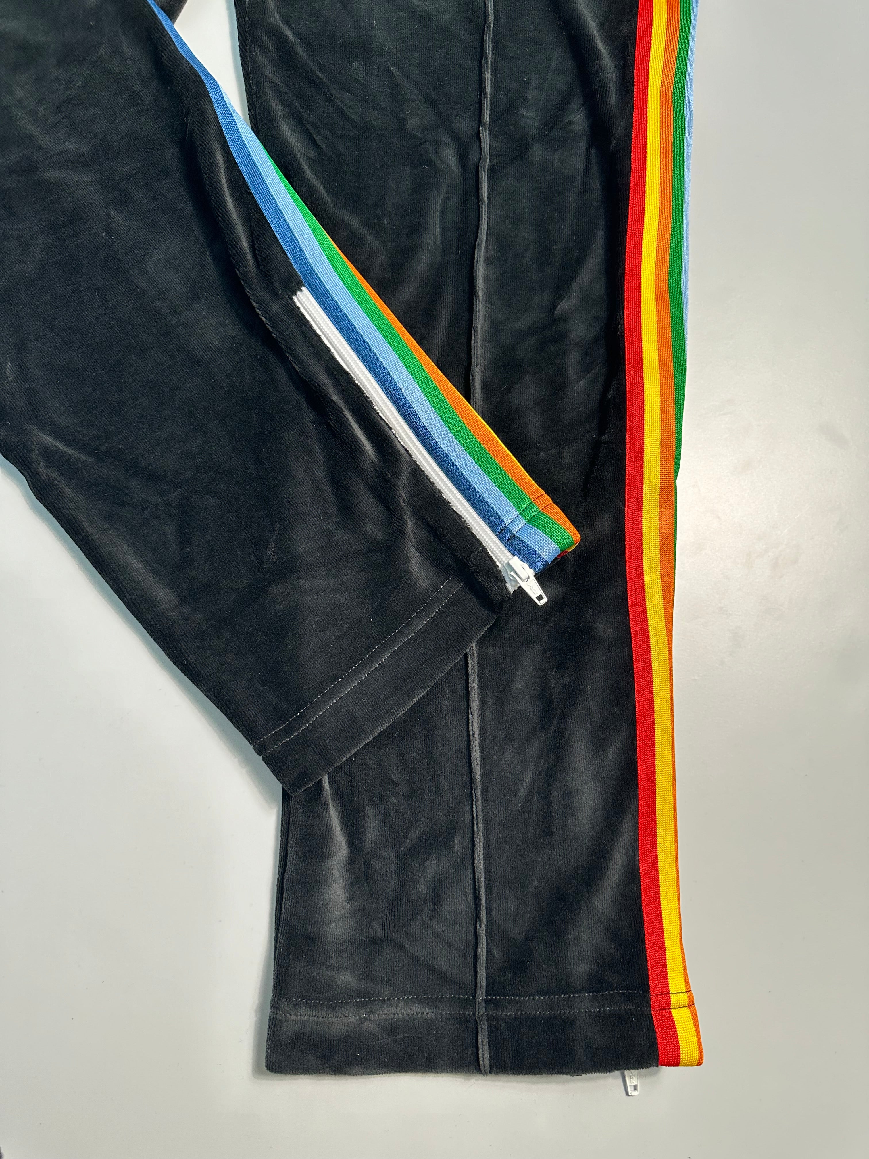 Rainbow Chenille Track Pants