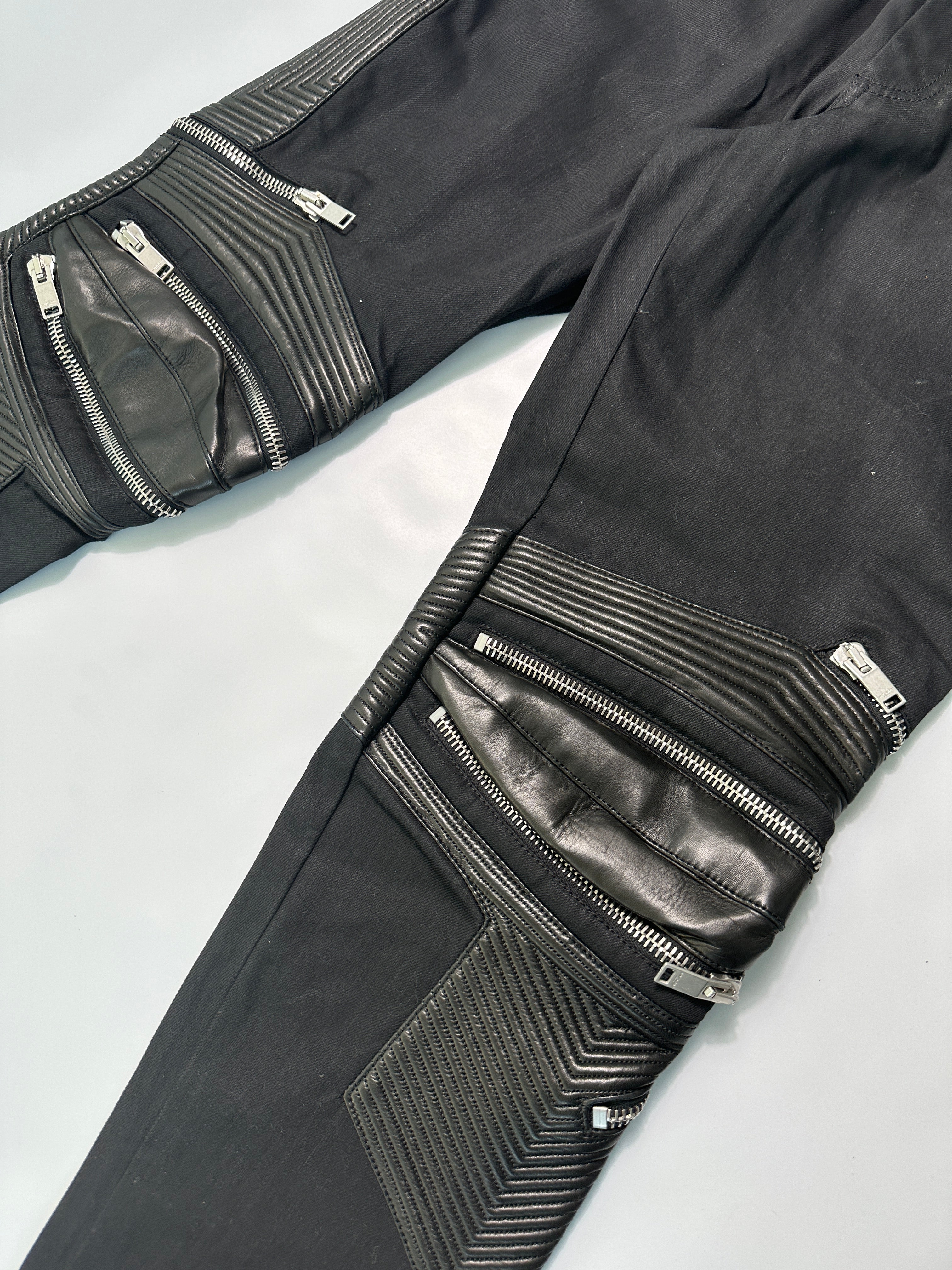 Pants With Leather Details