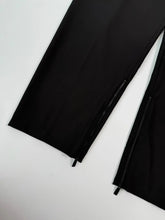 Classic Black Pants With Zip On The Bottom -  | dBlank