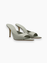 Mules Grigie In Pelle Con Tacco A Stiletto -  | dBlank