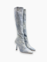 Stivali Alti Rosie In Denim Chiaro - Blu | dBlank