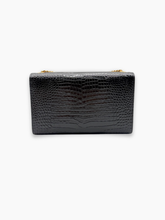 Borsa Kate Medium In Pelle Nera Coccodrillo - Nero | dBlank