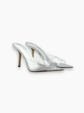 Silver Sandals With Transparent Band -  | dBlank
