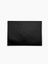Black Leather Envelope With Contrast Stitching -  | dBlank