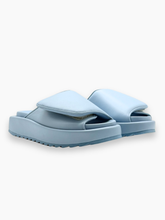 Blue Leather Sandals with Platform Sole -  | dBlank