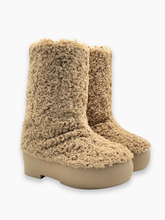 Stivali Beige In Shearling Con Platform -  | dBlank