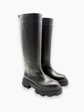 Stivali Neri Alti Con Suola Chunky -  | dBlank