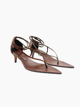 Brown Stiletto Heel Sandals -  | dBlank