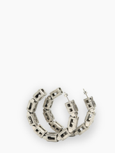 Orecchini Logo Chain - Argento | Qlhype