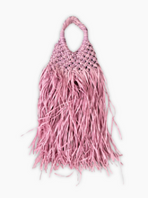 Vannifique Raffia Bag with Amethyst Fringes -  | dBlank