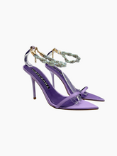 Sandra Sandals in Lilac Satin -  | dBlank