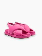 Pink Neoprene Sandals with Crossed Straps -  | dBlank
