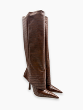 Stivale In Pelle Marrone Effetto Cocco -  | dBlank